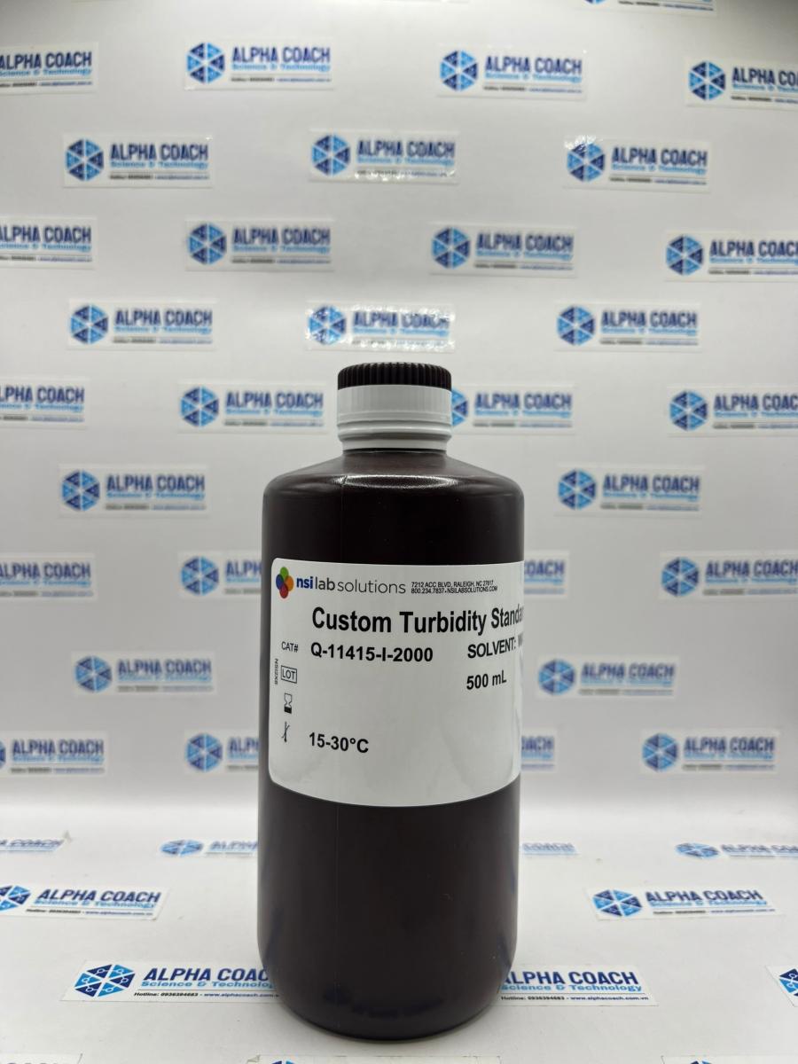 Dung dịch chuẩn Độ đục 2000 NTU, chai 500mL, hãng NSI, Mỹ